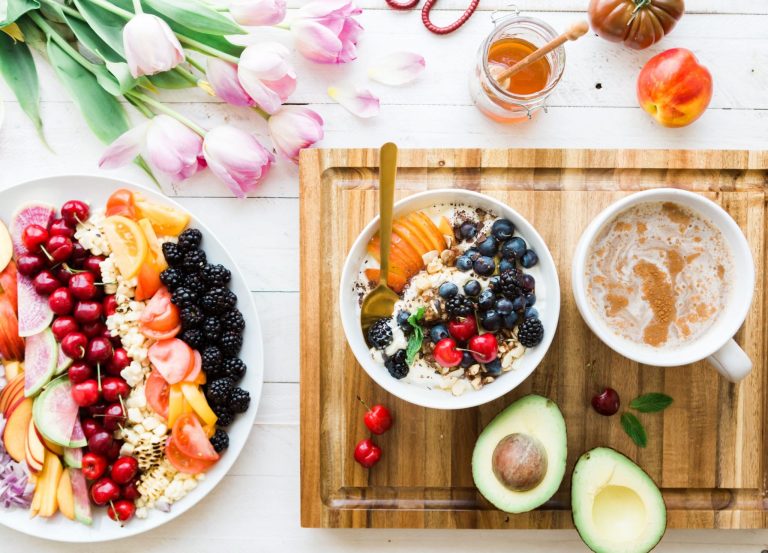 Sample breakfast from a nutritional counseling session.